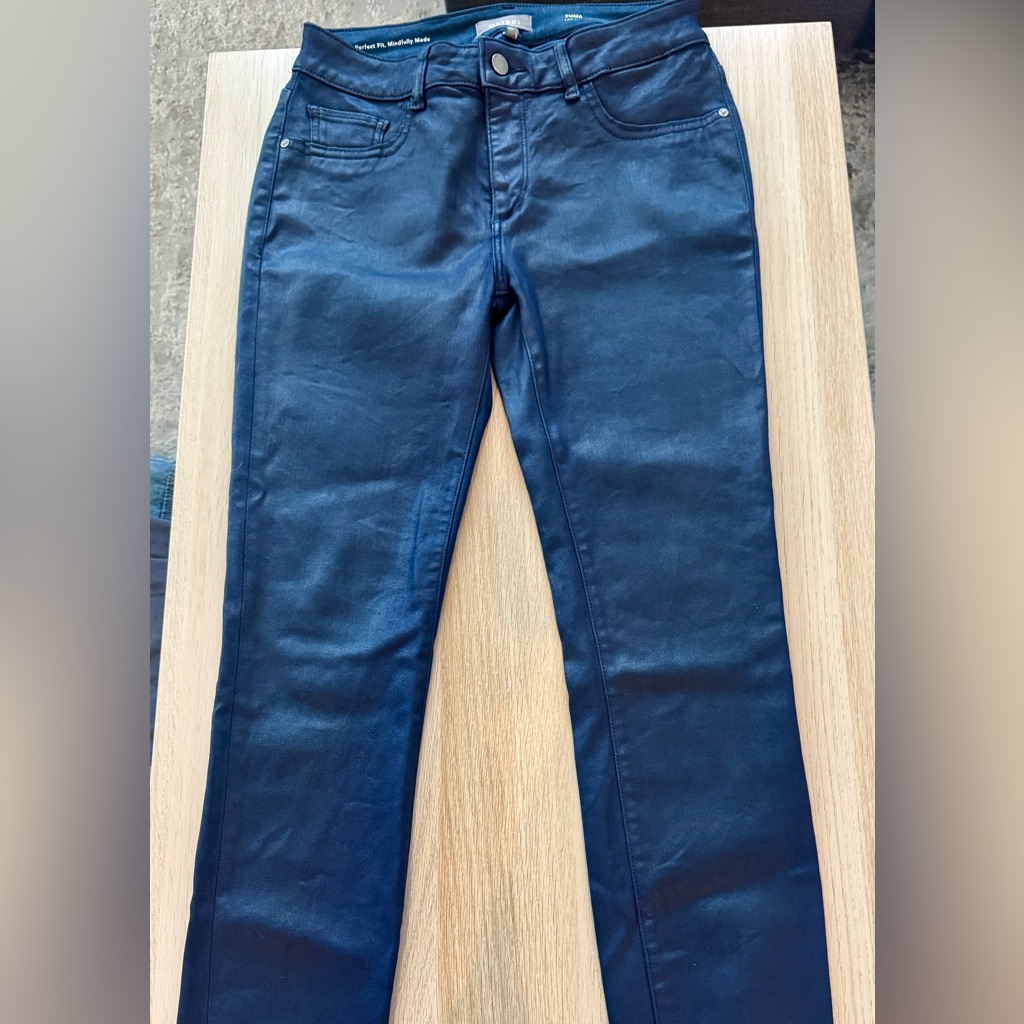 Dl1961 Emma Low Rise Instasculpt Sapphire Blue Skinny Jeans Classic Style